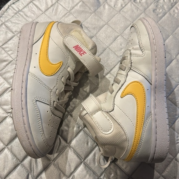 Nike Court Borough Mid 2 Casual Sneakers Summit White Kids unisex Sz 13C - Picture 6 of 13